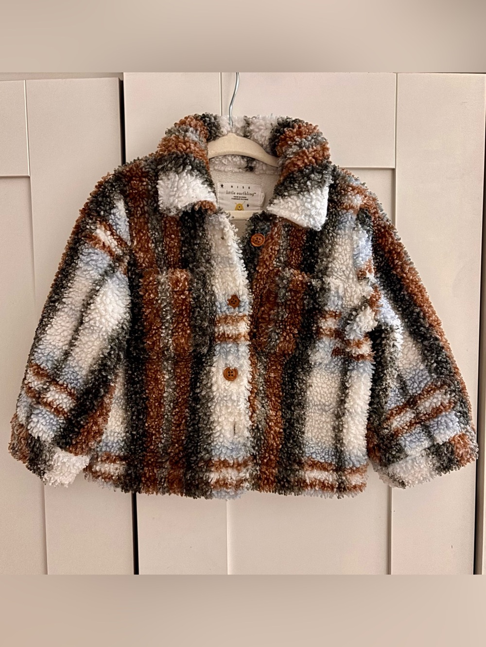 Rise Little Earthling shearling jacket size 6-12 months
